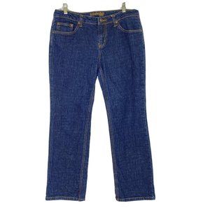 St John's Bay Women's size 14P Straight Leg Blue Denim Jeans (Fit like 12P)